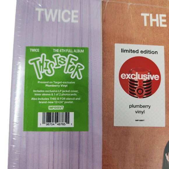 New & Sealed TWICE “This is For” Fourth Full Album in Plumberry Vinyl Exclusive - Picture 4 of 4